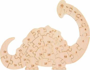 Puzzle Dinozaur 30cm Lemn 26 piese 