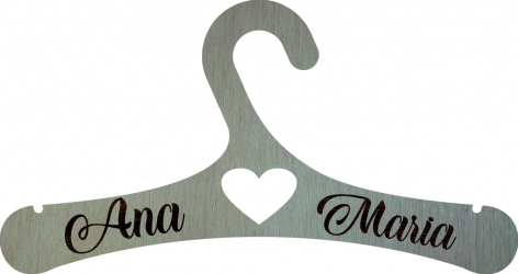 Umeras personalizat inima Lemn 28x15cm 