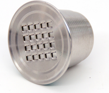 Capsula cafea INOX Nespresso reincarcabila/lavabila argintiu 