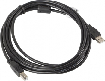 Cablu USB 2.0 pentru imprimanta Lanberg lungime 3 m cu miez de ferita USB-A tata la USB-B tata negru 