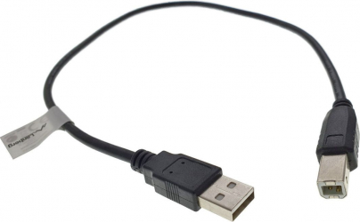 Cablu USB 2.0 pentru imprimanta Lanberg lungime 50cm USB-A tata la USB-B tata negru 