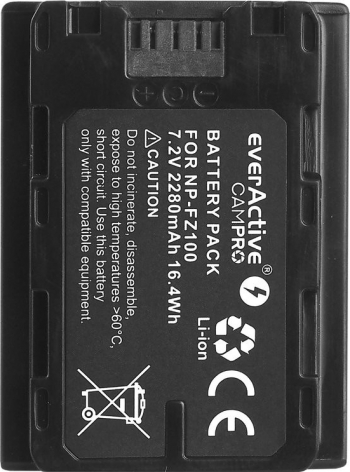 Acumulator Camera Compatibil Sony NP-FZ-100 7.2V 2280mAh Li-Ion EverActive CamPRO 