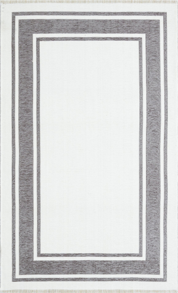 Covor Maze Home NOA Reversibil Grey White 155 x 230 cm