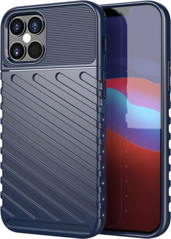 Husa protectie spate TPU Bibilel pentru iPhone 12 iPhone 12Pro bumper carcasa Bleumarin BBL2034 