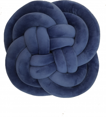 Perna decorativa BathVision Flower 40 cm Albastru Royal 