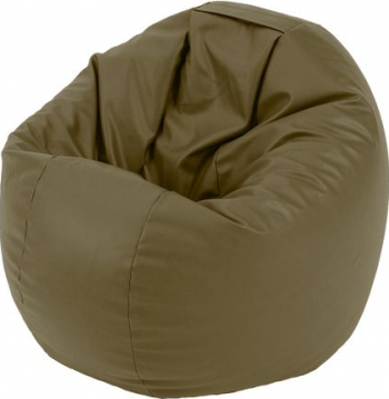 Fotoliu Beanbag Relaxo - Cappuccino GAMA PREMIUM PU umplut cu perle polistiren 