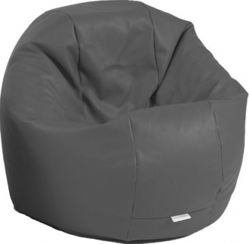 Fotoliu Beanbag Relaxo - Dark Grey GAMA PREMIUM PU umplut cu perle polistiren 