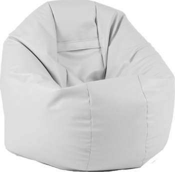 Fotoliu Beanbag Relaxo - Dusty White GAMA PREMIUM PU umplut cu perle polistiren 