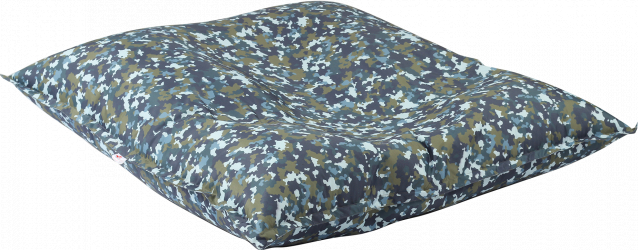 Fotoliu Mare Magic Pillow Impermeabil Army Camouflage Air pretabil si la exterior umplut cu perle polistiren Fabricat in Romania 
