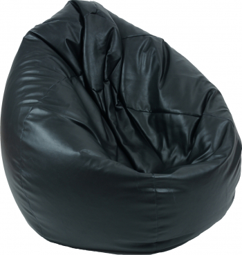 Fotoliu Mare Nirvana Gigant - Back 2 Black GAMA PREMIUM PU umplut cu perle polistiren beanbag para marca Pufrelax Fabricat in Romania 