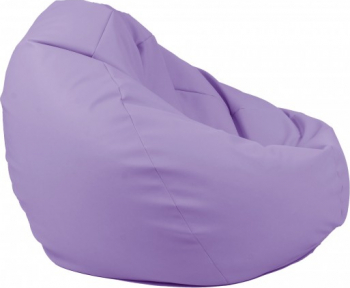 Fotoliu Mare Nirvana Gigant - Violet piele eco umplut cu perle polistiren beanbag para marca Pufrelax Fabricat in Romania 