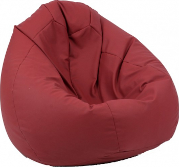 Fotoliu Mare Nirvana Gigant - Wine GAMA PREMIUM PU umplut cu perle polistiren beanbag para marca Pufrelax Fabricat in Romania 