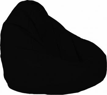 Fotoliu Mediu Nirvana Grande - Back 2 Black GAMA PREMIUM PU umplut cu perle polistiren beanbag marca Pufrelax Fabricat in Romania 