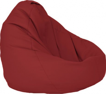 Fotoliu Mediu Nirvana Grande - Bordo piele eco umplut cu perle polistiren beanbag marca Pufrelax Fabricat in Romania 