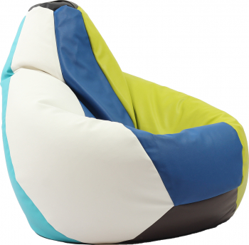 Fotoliu Mediu Nirvana Grande - Mozaic piele eco umplut cu perle polistiren beanbag marca Pufrelax Fabricat in Romania 