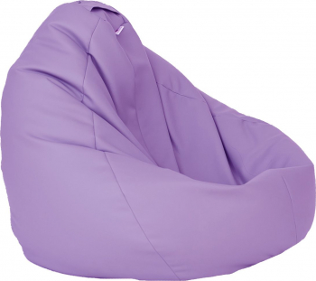 Fotoliu Mediu Nirvana Grande - Violet piele eco umplut cu perle polistiren beanbag marca Pufrelax Fabricat in Romania 