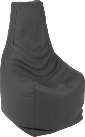Fotoliu Mediu Sunlounger - Dark Grey GAMA PREMIUM PU umplut cu perle polistiren fotoliu para marca Pufrelax Fabricat in Romania 
