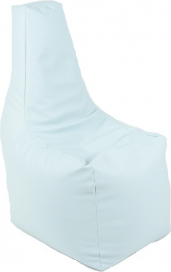 Fotoliu Mediu Sunlounger Evo - Clear Sky piele ecologica umplut cu perle polistiren fotoliu para marca Pufrelax Fabricat in Romania 