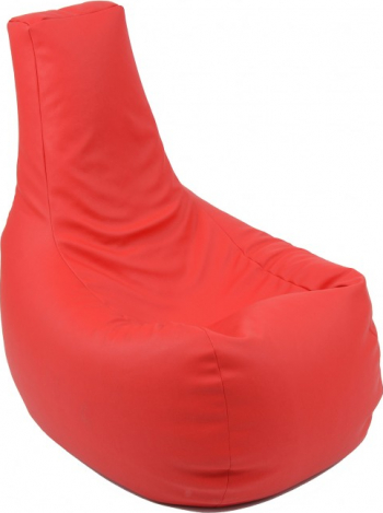 Fotoliu Mediu Sunlounger Evo - Intense Red GAMA PREMIUM PU umplut cu perle polistiren fotoliu para marca Pufrelax Fabricat in Romania 