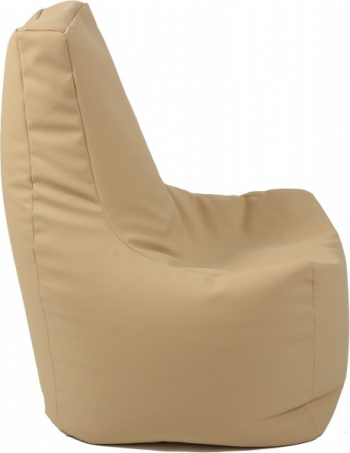 Fotoliu Mediu Sunlounger - Nude GAMA PREMIUM PU umplut cu perle polistiren fotoliu para marca Pufrelax Fabricat in Romania 