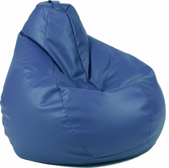Fotoliu Mic Copii 4-14 ani Nirvana Light - Bleumarin piele eco umplut cu perle polistiren beanbag marca Pufrelax 