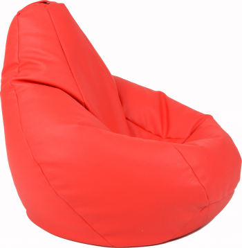 Fotoliu Mic Copii 4-14 ani Nirvana Light - Rosu piele eco umplut cu perle polistiren beanbag marca Pufrelax Fabricat in Romania 