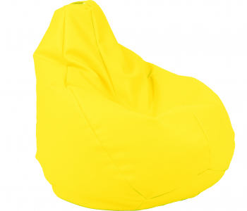 Fotoliu Mic Copii 4-14 ani Nirvana Light - Panama Yellow Quince pretabil la exterior husa detasabila umplut cu perle polistiren 
