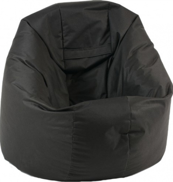Fotoliu Mic Relaxo - Panama Black pretabil si la exterior umplut cu perle polistiren Fabricat in Romania 