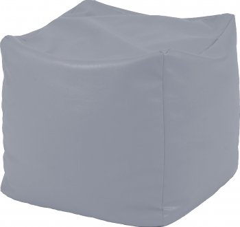 Fotoliu Mic Taburet Cub XL - Panama Grey pretabil si la exterior umplut cu perle polistiren Fabricat in Romania 