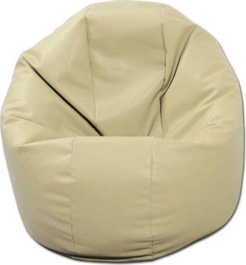 Fotoliu pentru Copii 2-14 ani Relaxo - Crem piele eco umplut cu perle polistiren Fabricat in Romania 