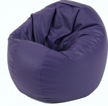 Fotoliu pentru Copii 2-14 ani Relaxo - indigo piele eco umplut cu perle polistiren Fabricat in Romania 