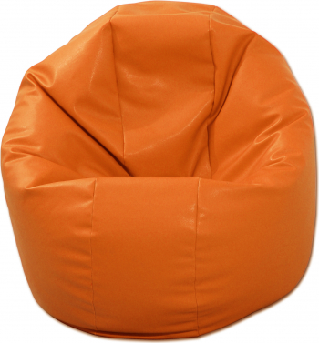 Fotoliu pentru Copii 2-14 ani Relaxo - Orange piele eco umplut cu perle polistiren Fabricat in Romania 