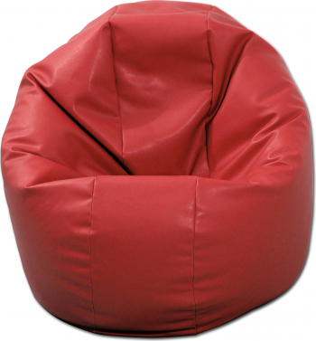 Fotoliu pentru Copii 2-14 ani Relaxo - Rosu piele eco umplut cu perle polistiren Fabricat in Romania 