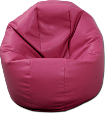 Fotoliu pentru Copii 2-14 ani Relaxo - Roz piele eco umplut cu perle polistiren beanbag marca Pufrelax Fabricat in Romania 