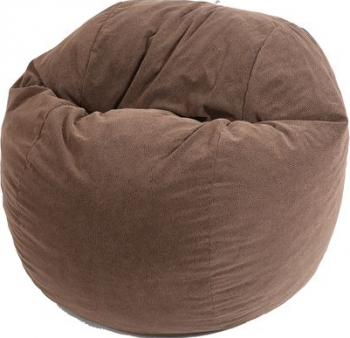 Fotoliu Puf pentru copii 5-16 ani Matusalem - Brown Muffin Gama Plush Honey umplut cu fulgi de burete memory mix and reg 