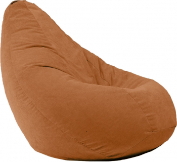 Fotoliu Pufrelax Mic Copii 4-14 ani Nirvana Light Terracotta Orange Gama Premium husa detasabila umplut cu perle polistiren 