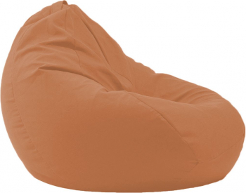 Fotoliu Pufrelax Nirvana Grande Gama Premium - Terracotta Orange cu husa detasabila textila umplut cu perle polistiren 