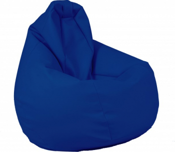 Fotoliu Pufrelax Nirvana Hobbit - Blue piele eco umplut cu perle polistiren fotoliu para marca Pufrelax Fabricat in Romania 