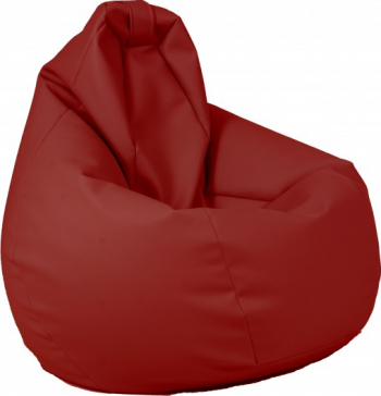 Fotoliu Pufrelax Nirvana Hobbit - Bordo piele eco umplut cu perle polistiren fotoliu para marca Pufrelax Fabricat in Romania 