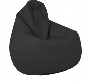 Fotoliu Pufrelax Nirvana Hobbit - Dark Grey GAMA PREMIUM PU umplut cu perle polistiren 