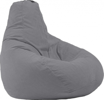 Fotoliu Pufrelax Nirvana Hobbit - Grey Gama Premium umplut cu perle polistiren 