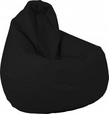 Fotoliu Pufrelax Nirvana Hobbit - Panama Black pretabil si la exterior husa detasabila umplut cu perle polistiren Fabricat in Romania 