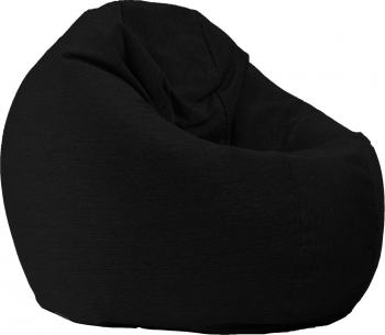 Fotoliu Pufrelax Relaxo XL Gama Premium - Eerie Black cu husa detasabila textila umplut cu perle polistiren 