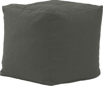 Fotoliu Pufrelax Taburet Cub Gama Premium - Moon Grey cu husa detasabila textila umplut cu perle polistiren 