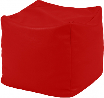 Fotoliu Taburet Cub - Teteron Red pretabil si la exterior umplut cu perle polistiren 