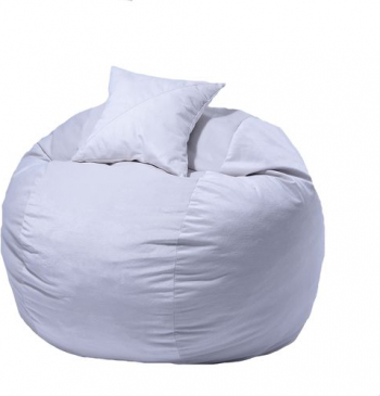 Set Fotoliu Puf pentru copii 5-16 ani Matusalem + Perna decorativa - Snowflake Gama Plush Honey umplut cu fulgi de burete memory mix and reg