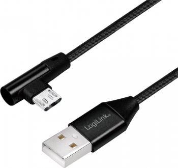 CABLU adaptor LOGILINK pt. smartphone Micro-USB T la USB 2.0 T 0.3 m negru and CU0141 and 