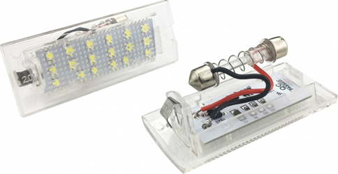 Set 2 Lampi led numar dedicate BMW E53 X5 E83 X3 6000k 