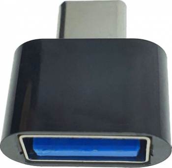 Adaptor OTG USB 2.0 mama la USB tip C tata alimentare conectare si transfer de date negru 