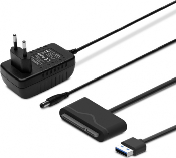 Adaptor Savio AK-39 USB 3.0 la SATA III 5Gb/s 2.5/3.5 HDD include alimentator 